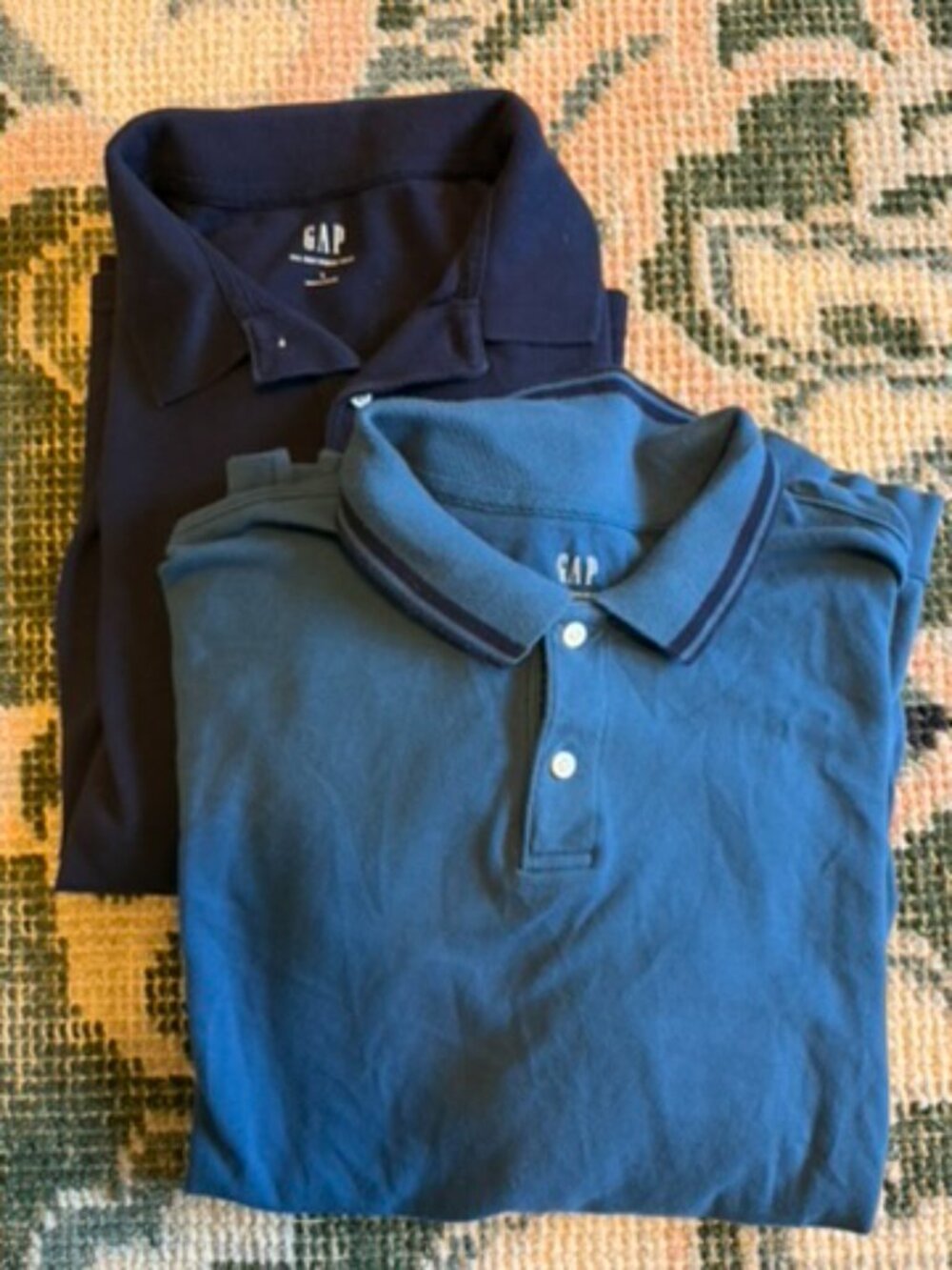 Bundle Men’s GAP Long Sleeve Polo Shirts Size Large